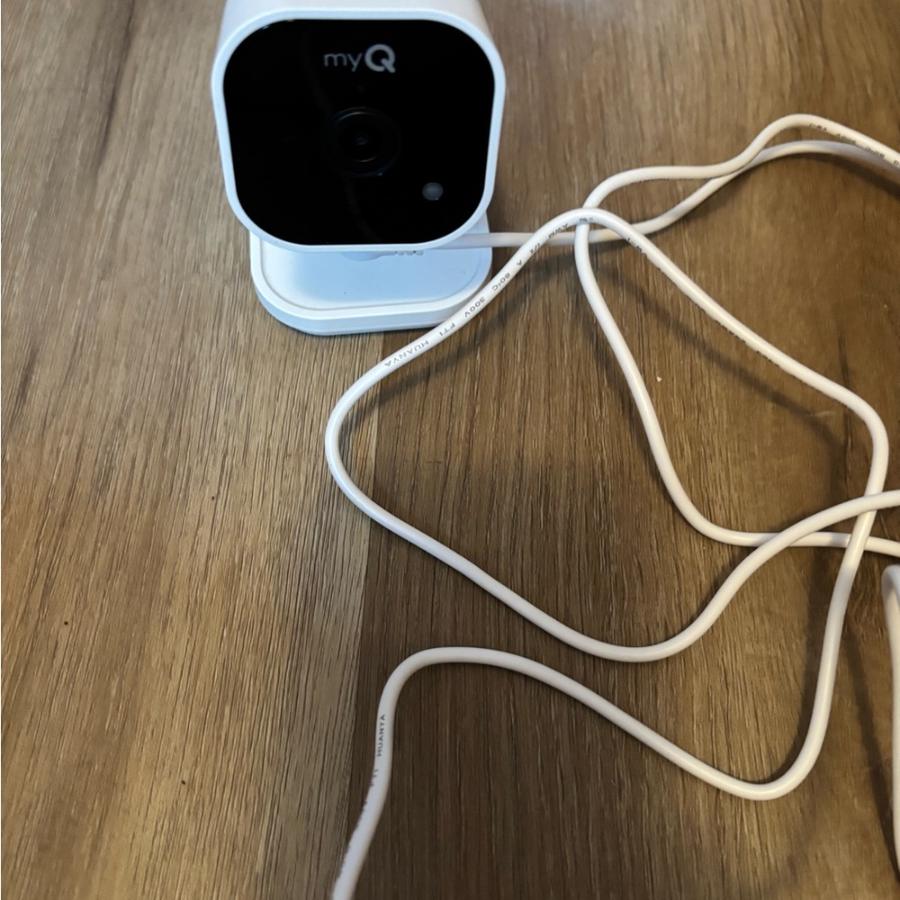 White Security Camera